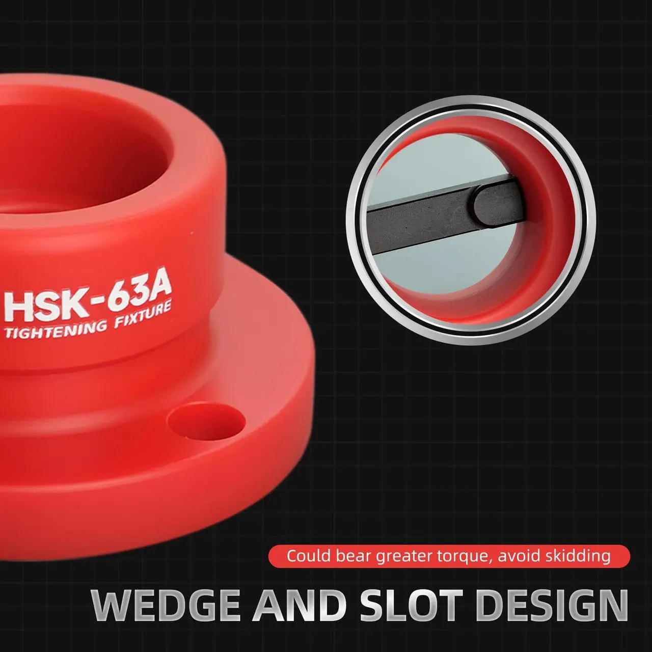 Alt view image 3 of 7 - SFX HSK-100A HSK Tightening Fixture Machine Tool Tool Holder High Polymer Material Applicable to HSK A/C
