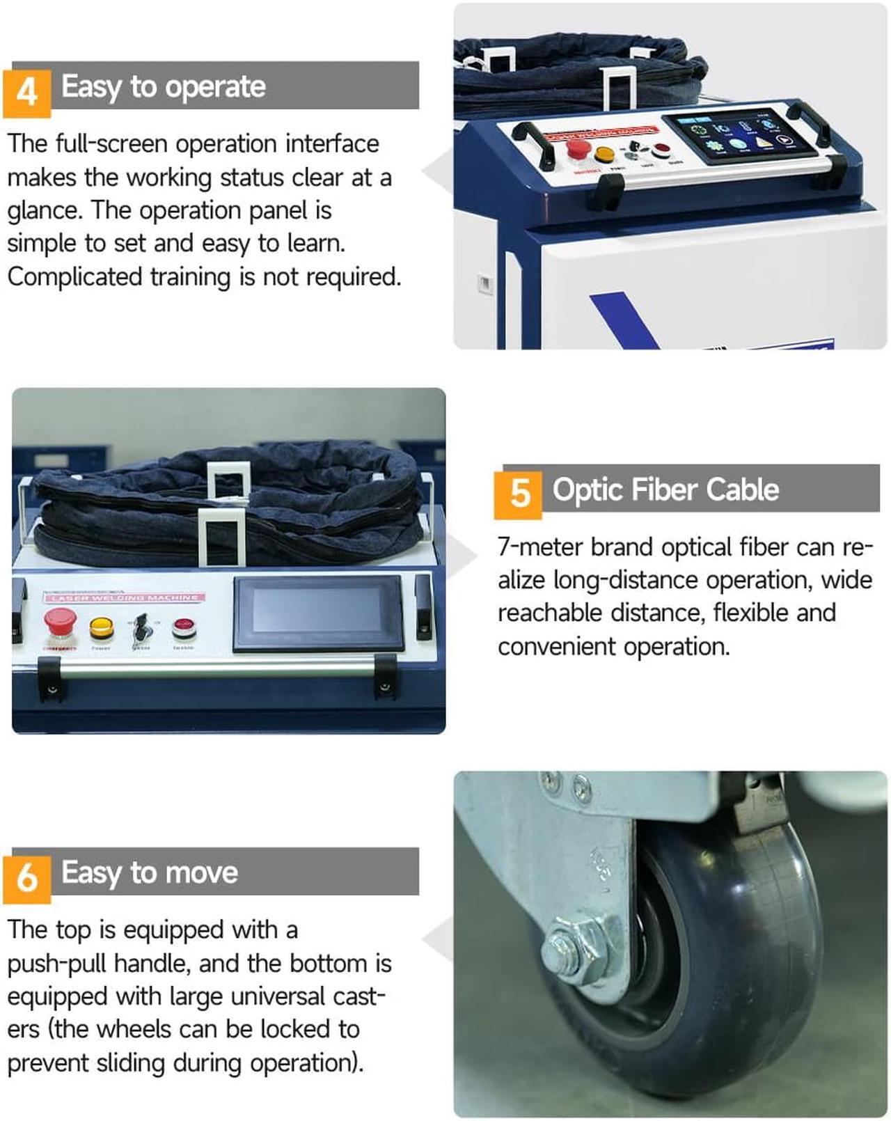 Alt view image 5 of 7 - JPT 1500W Handheld Laser Welding Machine Fiber Laser Welder Machine for Metal Welder Machine with Auto wire feeder
