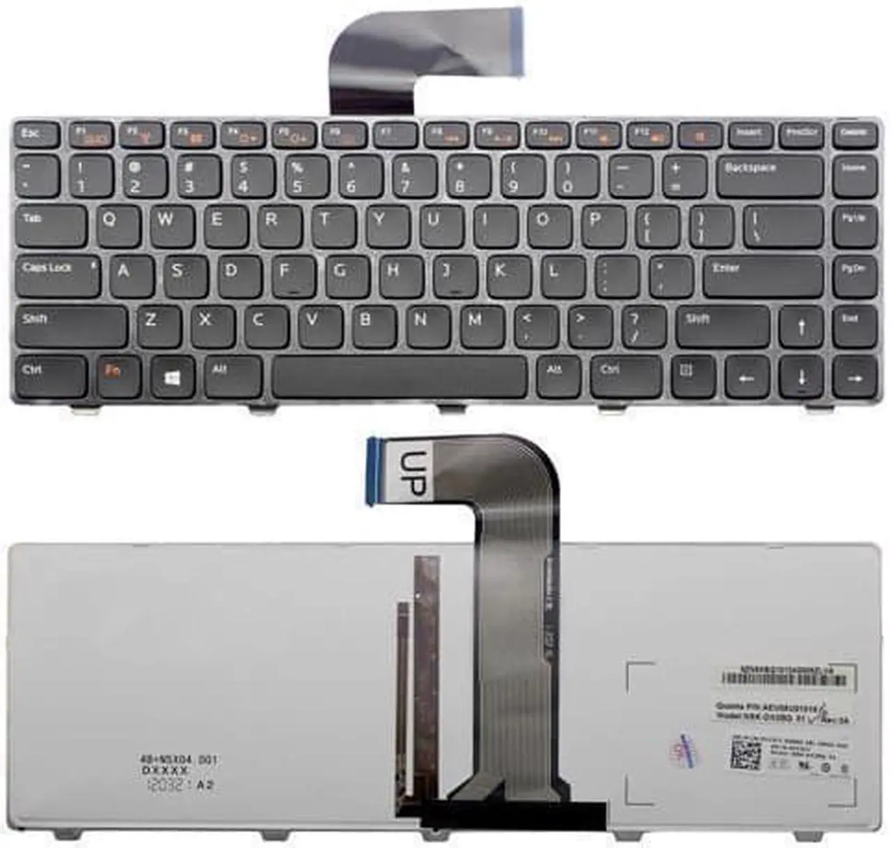 Main image of Replacement Backlit Keyboard For Dell 0V7JCY 90.4ID07.S01 AER01U00020 AER01U00220, US Layout Black Color