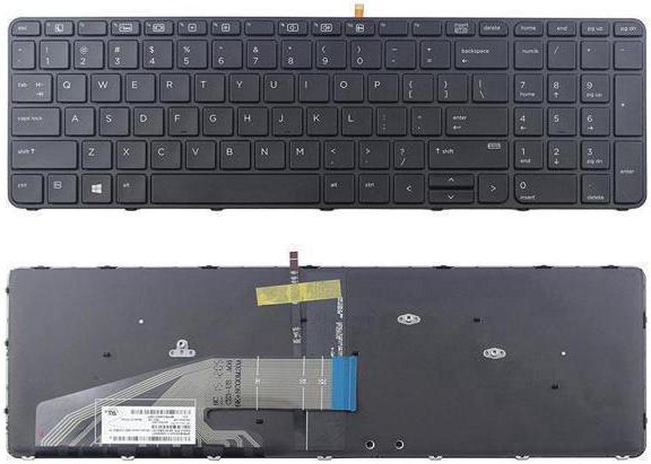 New US Backlit Keyboard With Frame For HP Probook 650 G2 655 G2 P/N: 837551-001 9Z.NCGBQ.301 NSK-CZ38Q 01