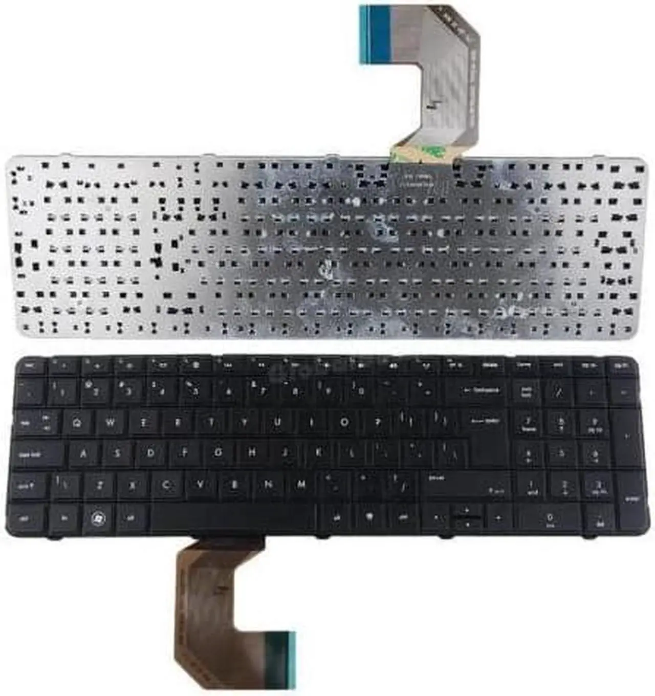Main image of New US Black Keyboard With Frame For HP Pavilion G7-1219WM G7-1139WM G7-1260US G7-1075DX LF157UA G7-1070US P/N: AER18U00010 R18 2B-41801Q100 633736-001 646568-001