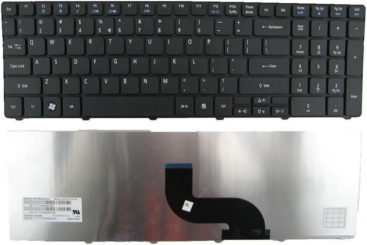 Replacement Keyboard For Acer Aspire NSK-AL01D NSK-ALC1D 9Z.N1H82.C1D PK130C92A00, US Layout Black Color