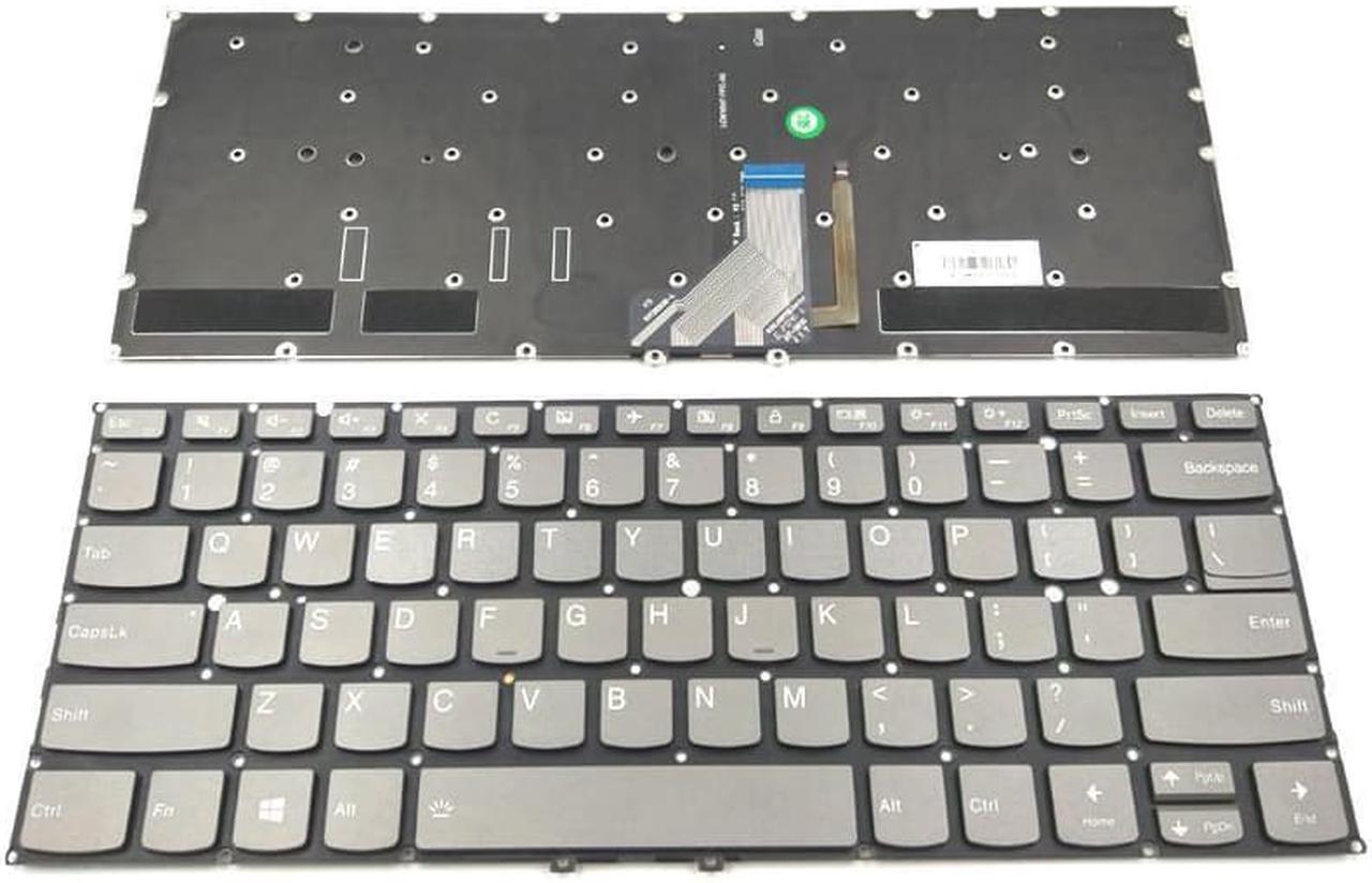 Main image of Replacement Backlit Keyboard Without Frame for Lenovo Yoga 720-13 720-13ISK 720-13IKB 720-13IKBR, US Layout Gray Color