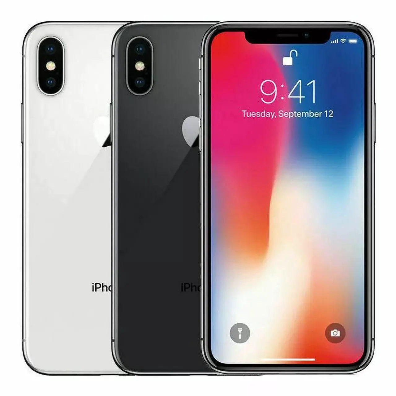 Alt view image 4 of 5 - Apple iPhone X 256GB Fully Unlocked - Space Gray (Grade A)