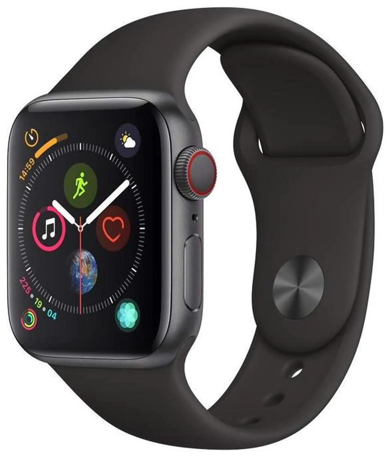 Main image of Apple Apple Watch Series 4 44 mm Fully Unlocked - Space Gray GPS + Cellular (Grade B)