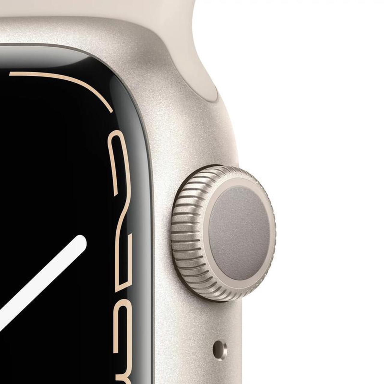 Alt view image 2 of 5 - Apple Apple Watch Series 7 45 mm Fully Unlocked - Starlight GPS + Cellular (Grade A)