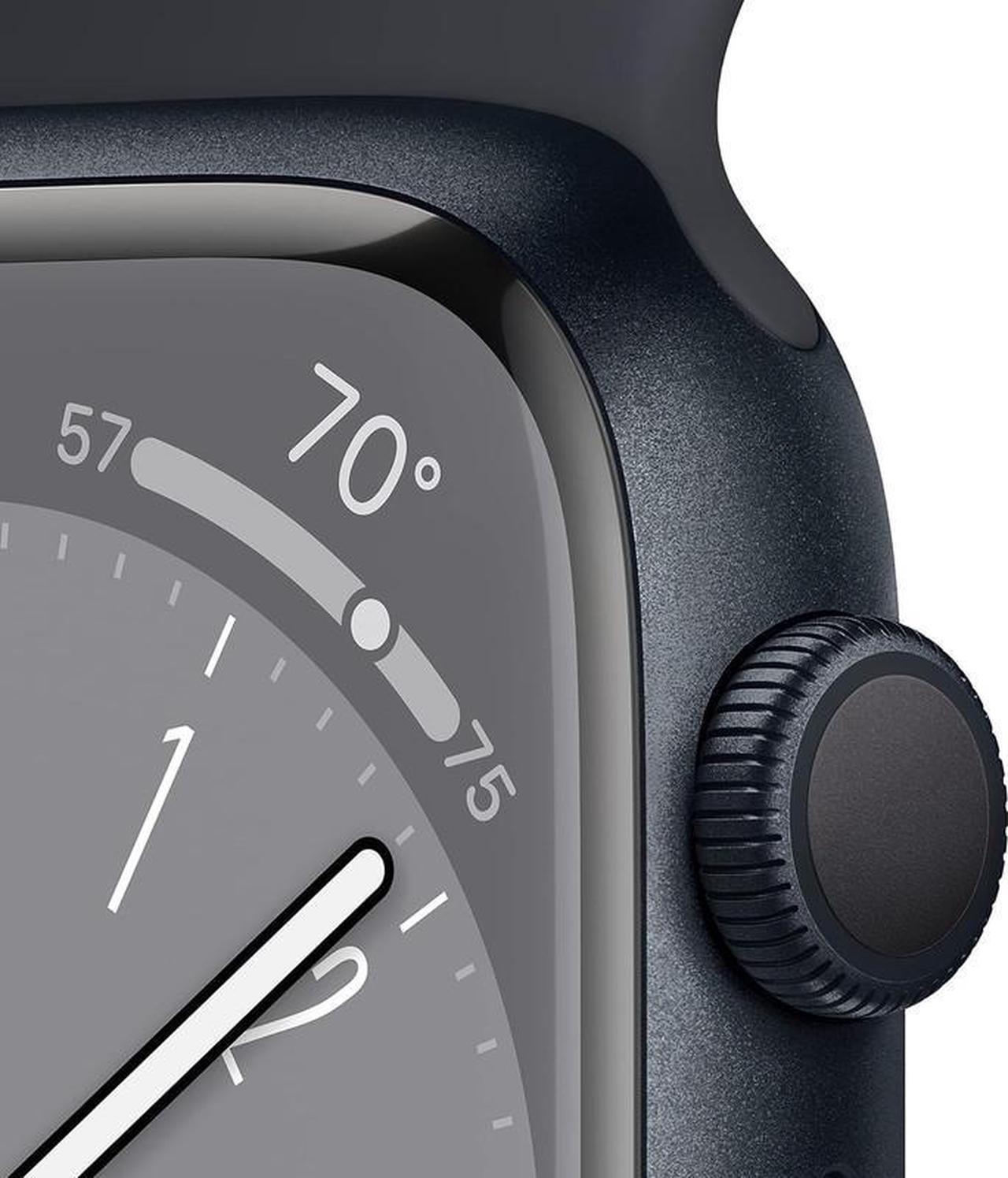 Alt view image 2 of 5 - Apple Apple Watch Series 8 45 mm Fully Unlocked - Midnight GPS + Cellular (Grade A)