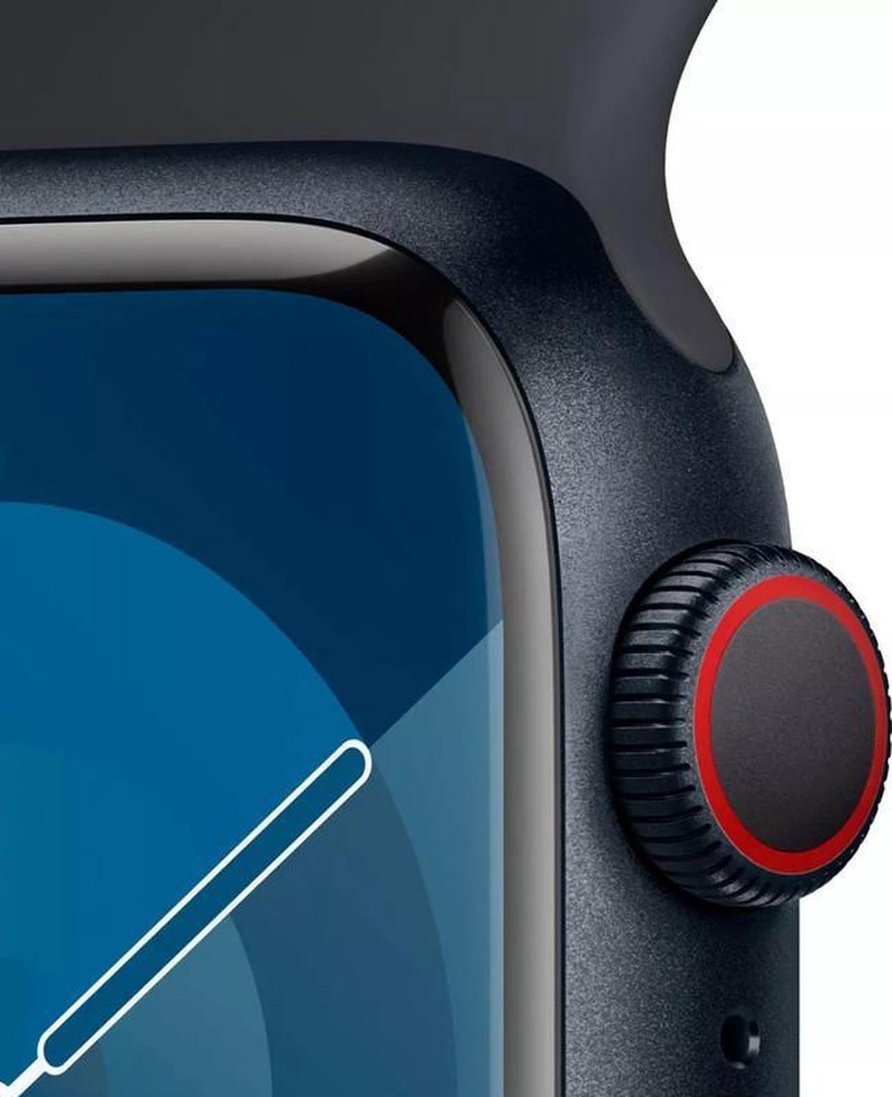 Alt view image 3 of 5 - Apple Apple Watch Series 9 45 mm Fully Unlocked - Midnight GPS + Cellular (Grade A)