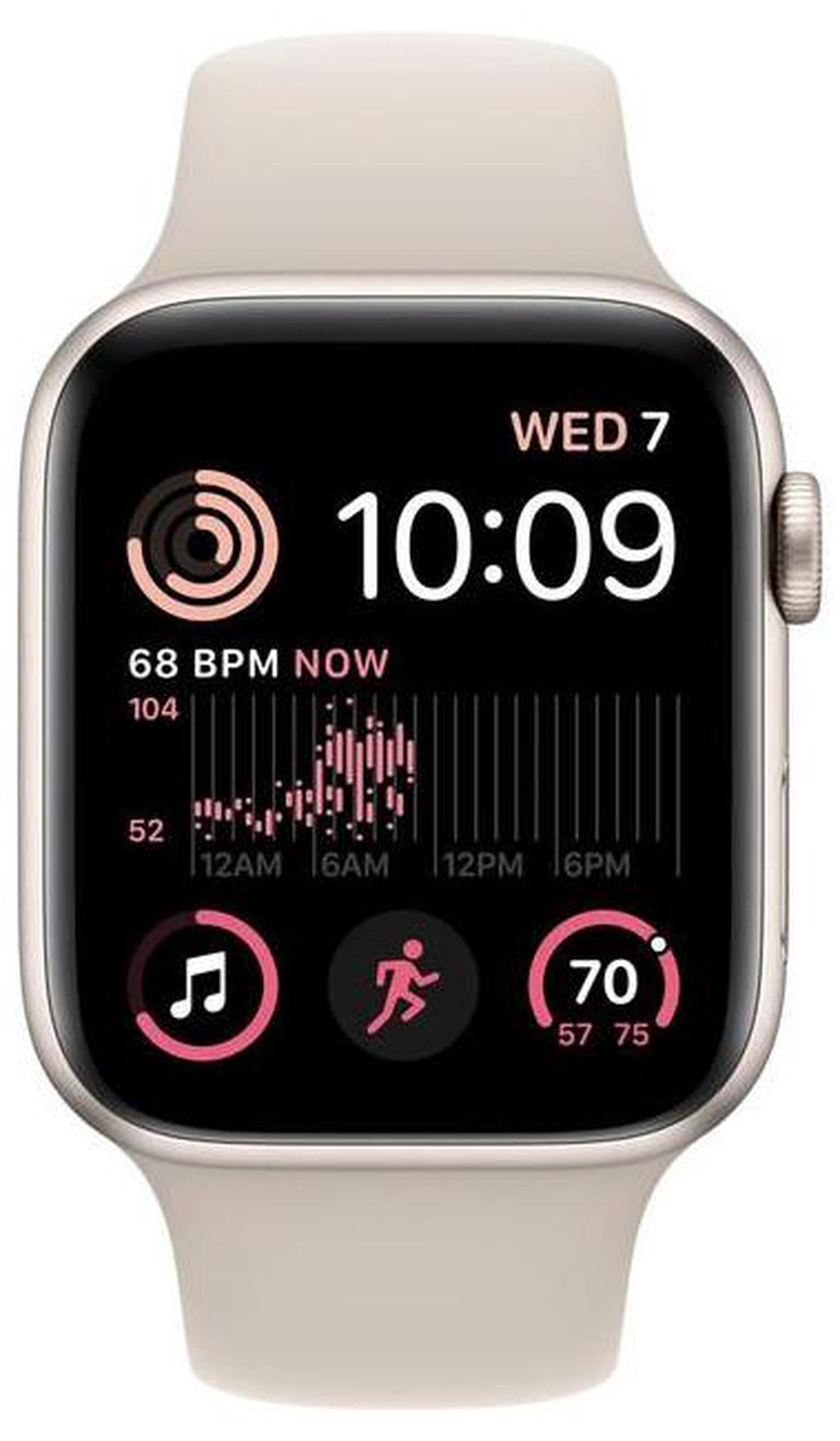 Alt view image 3 of 5 - Apple Apple Watch Series SE 2 40 mm Fully Unlocked - Starlight GPS + Cellular (Grade A)