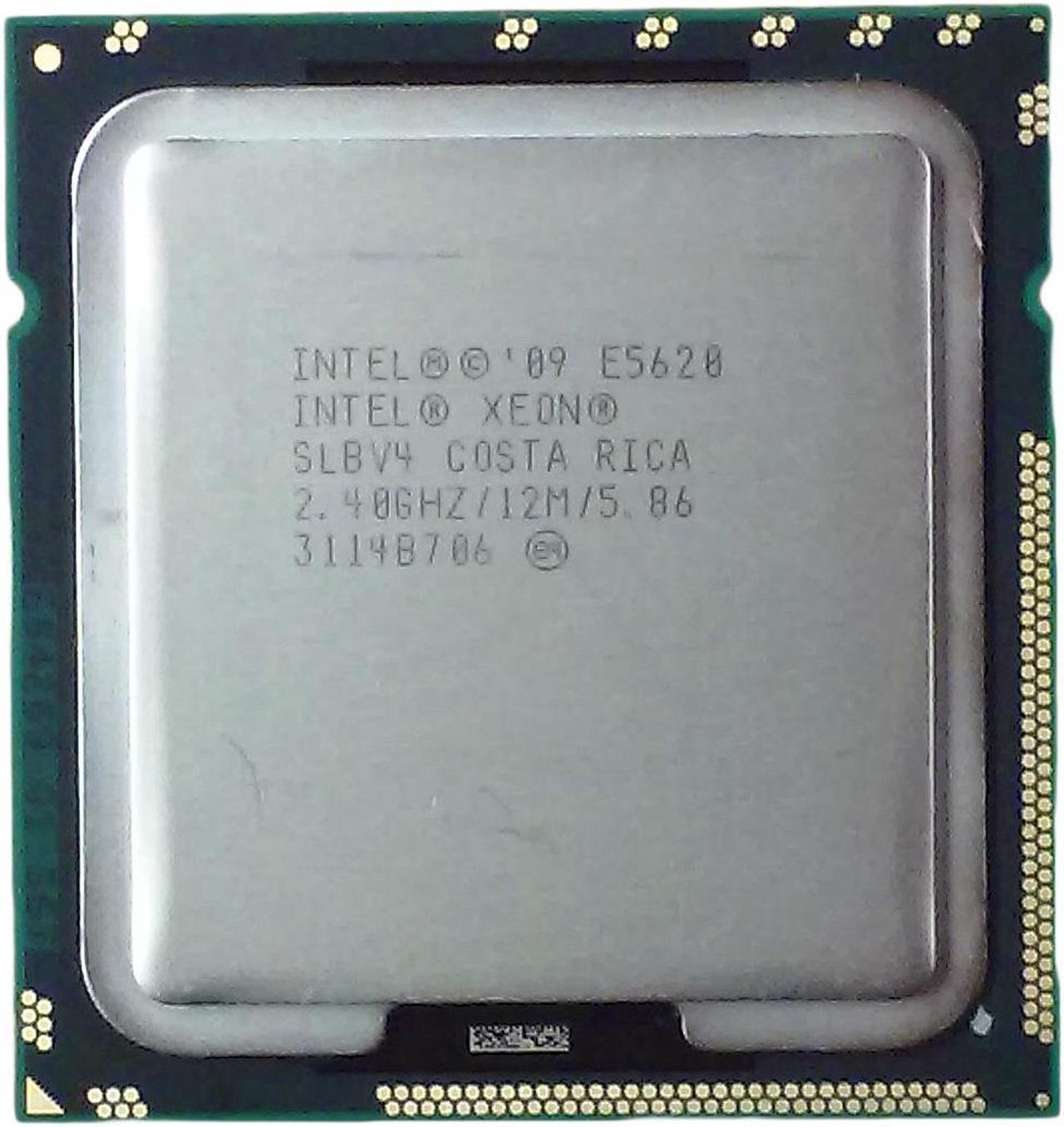 Intel Xeon E5620 2.4 GHz 4 x 256KB L2 Cache 12MB L3 Cache LGA 1366 80W Server Processor