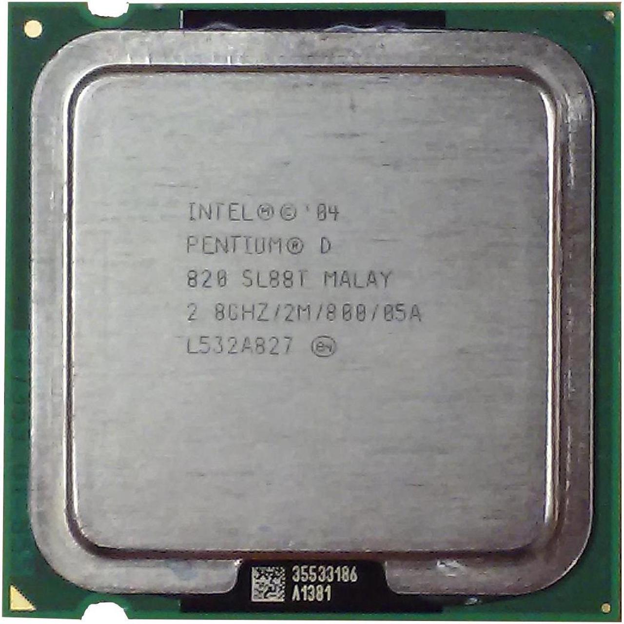 INTEL Sl88T  Pentium D 2.8Ghz 2Mb L2 Cache 800Mhz Fsb Socket Lga775 Processor Only