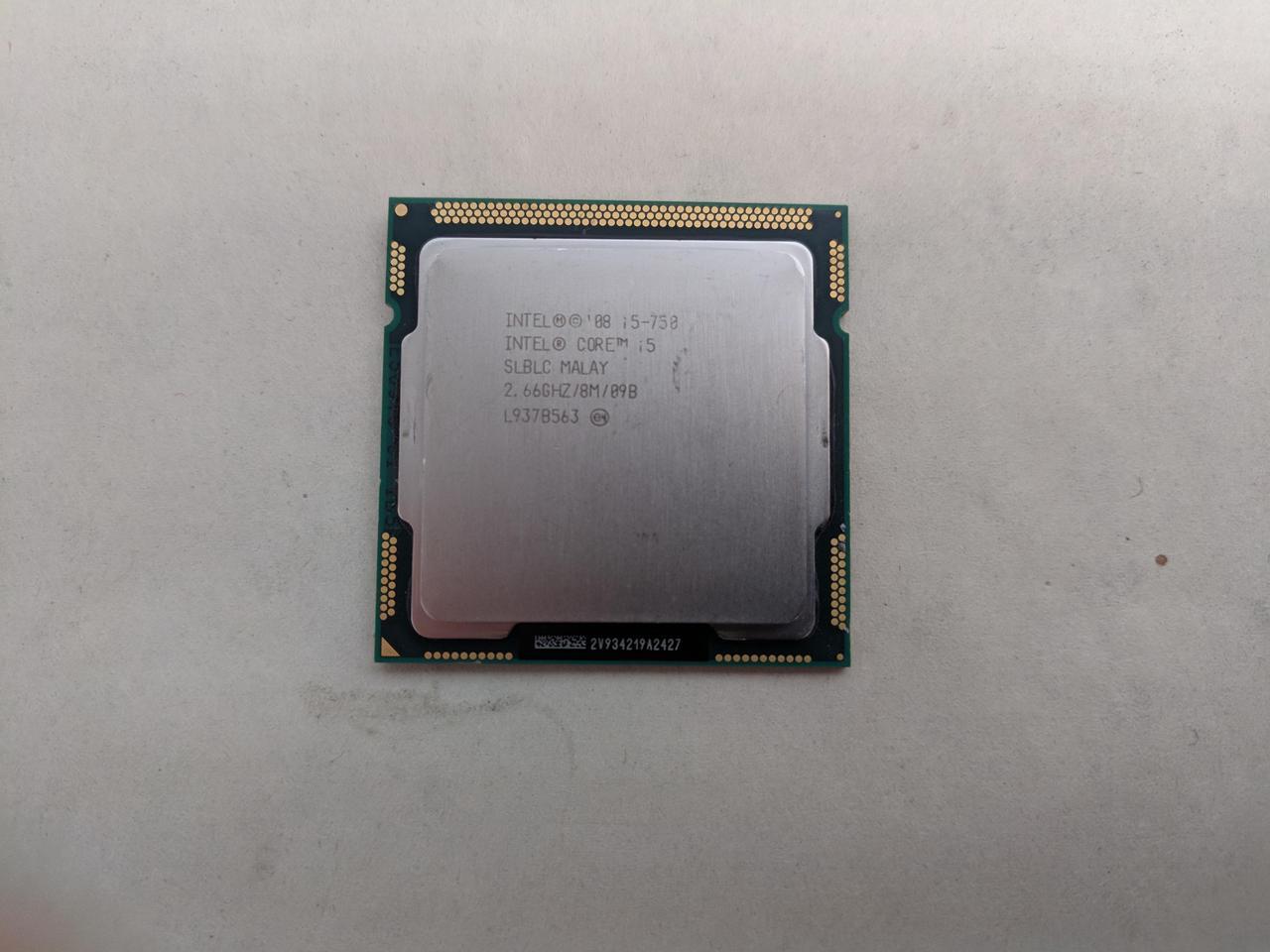 Intel Core i5 i5-750 2.66GHz LGA 1156/Socket H 2.5 GT/s  SLBLC