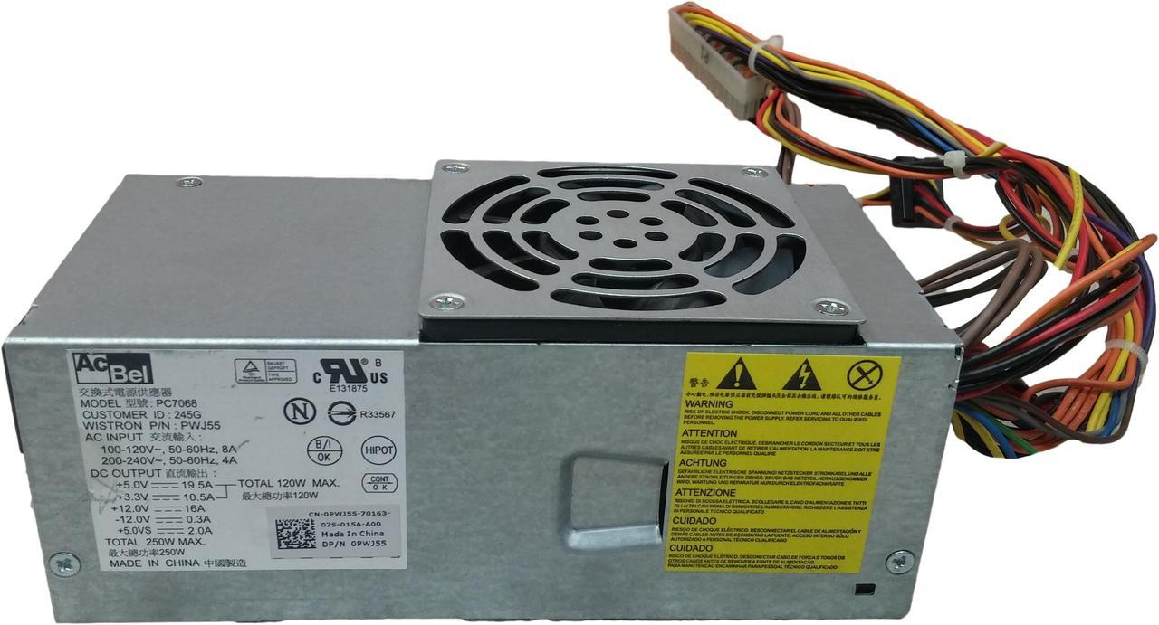 Dell PWJ55  Vostro 230 250W 24 Pin SFF Power Supply