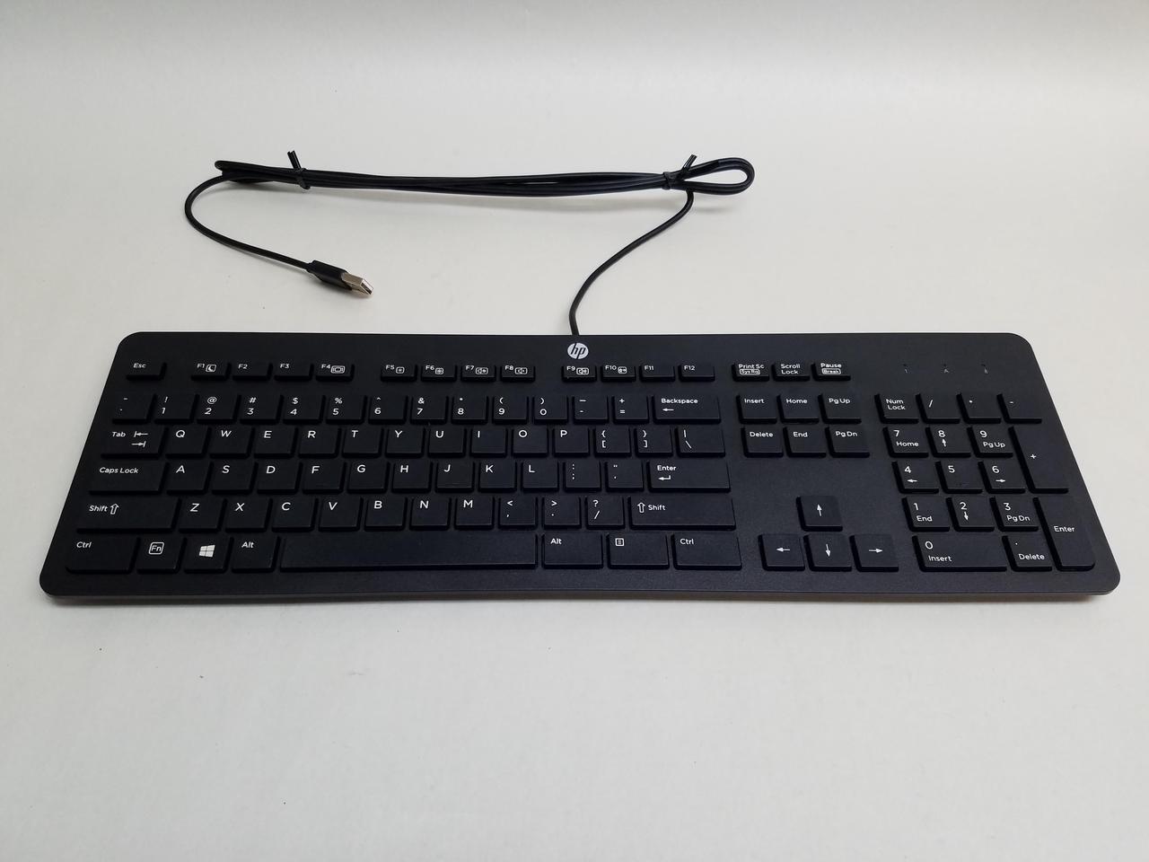 Alt view image 3 of 9 - New HP 803181-001 Wired USB Slim Keyboard