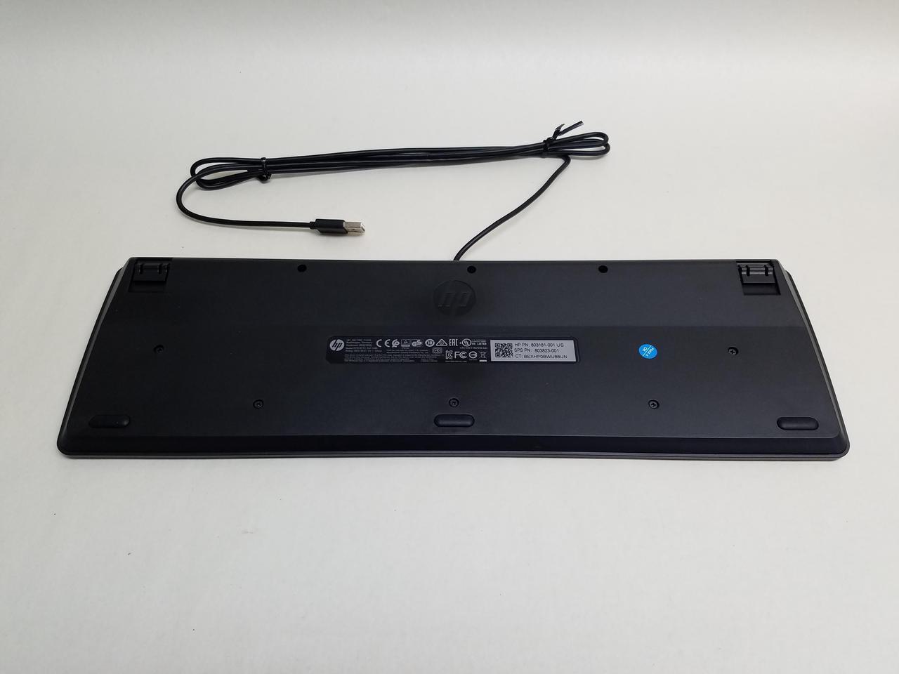 Alt view image 4 of 9 - New HP 803181-001 Wired USB Slim Keyboard