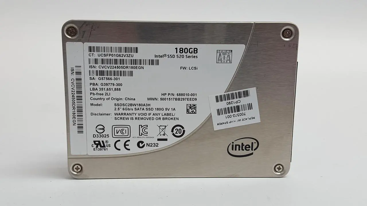 Disque dur interne Intel Solid-State Drive Pro 5400s Series - SSD - chiffré - 120 Go - interne