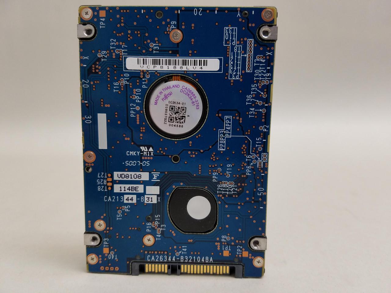 Alt view image 3 of 4 - Fujitsu Mhy2250bh 250Gb 5400Rpm 8Mb Buffer 2.5Inch Sata150 7Pin Hard Disk Drive