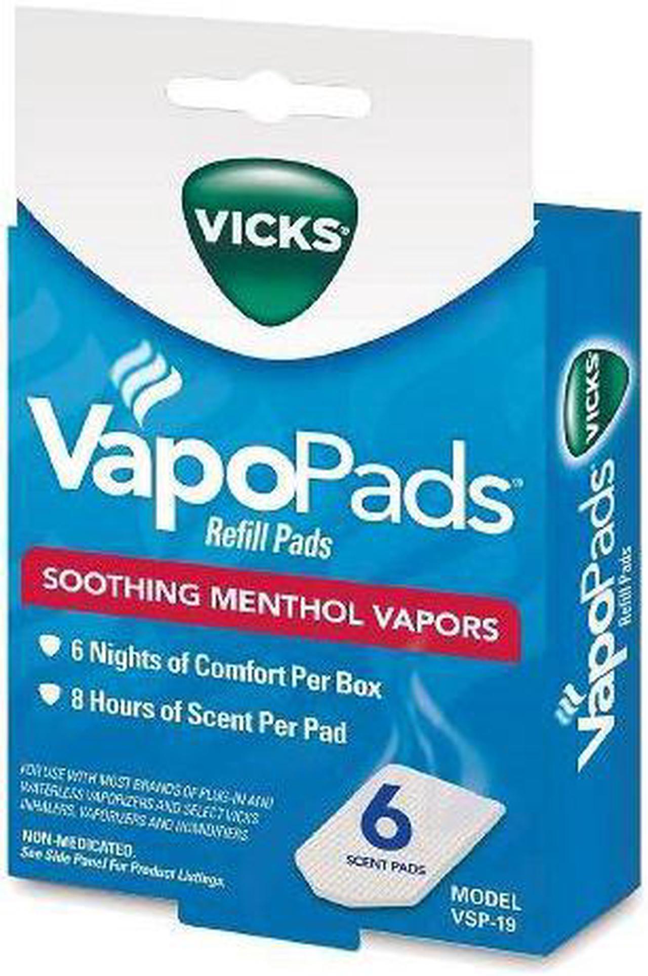 Alt view image 2 of 8 - Kaz Incorporated VSP19 6 Count Soothing Menthol Scent Pads