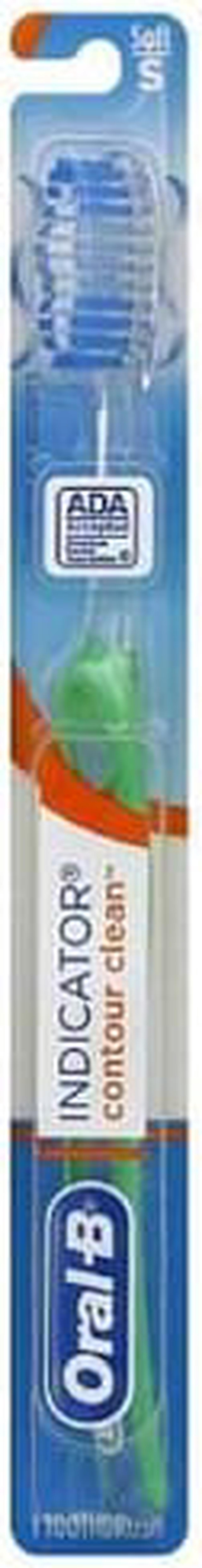 Alt view image 5 of 14 - Oral B Indicator Contour Clean Soft Toothbrush Blue 80200