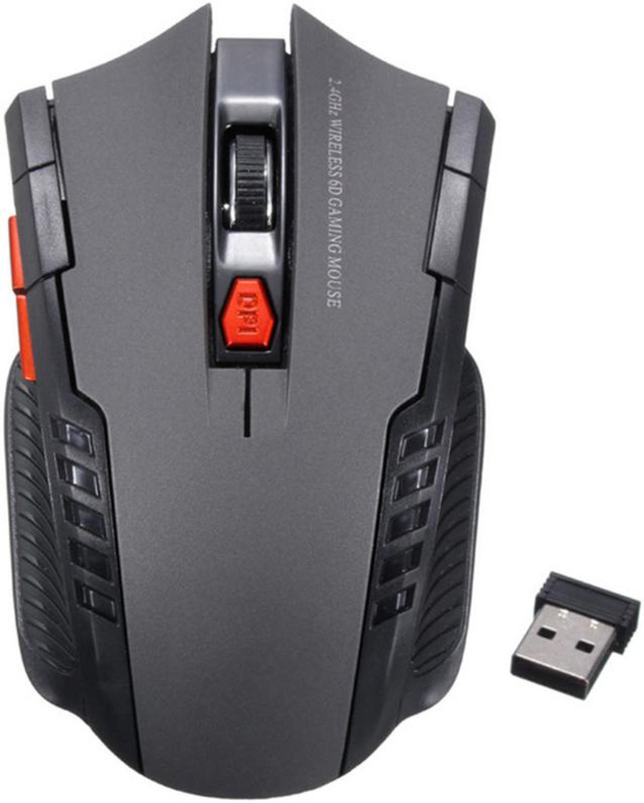 Main image of 2.4Ghs Ergonomic Optical Wireless Gaming Office Mouse with 6-Button Adjustable 1000 1200 1600 DPI Power Saving for Mac / Windows, PC, Desktop, Laptop, Computer, Notebook-Random Color