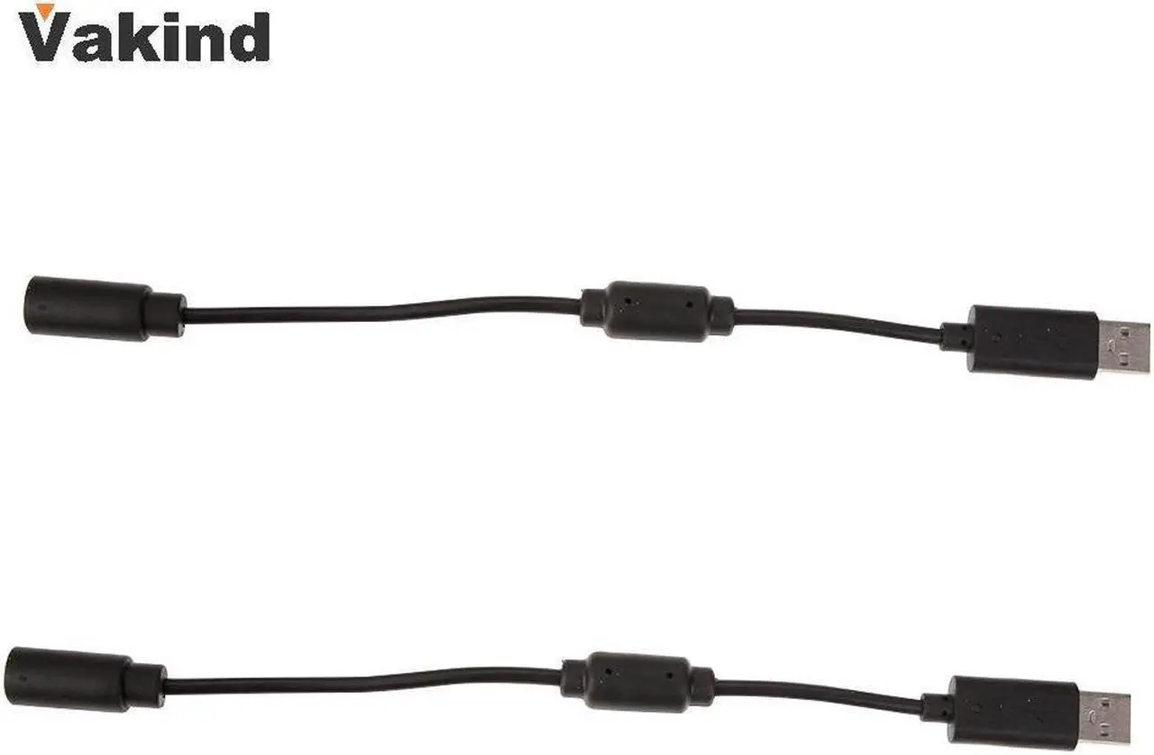 Alt view image 2 of 6 - 2 PCS Portable New Wired Controller USB Breakaway Adapter Cable Dual Connections Cable For Xbox 360