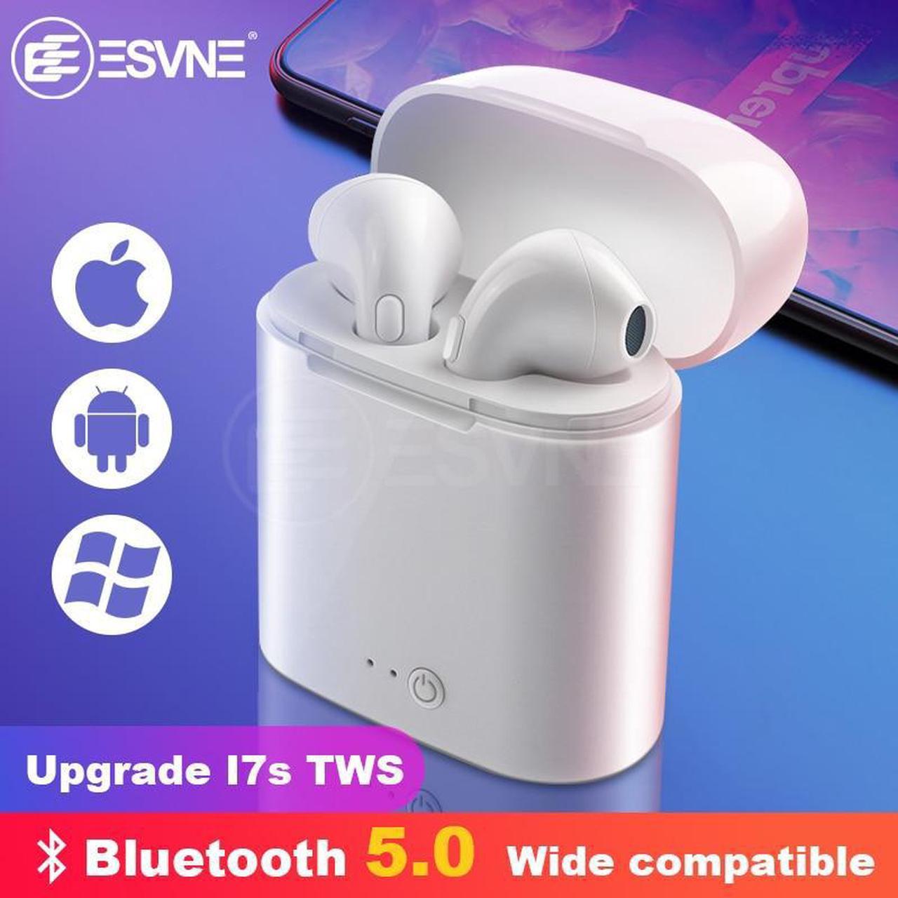 i7s tws Wireless Bluetooth Earphone headset Stereo Earbud Earphones With Charging Box for Smart Phone bluetooth headphon