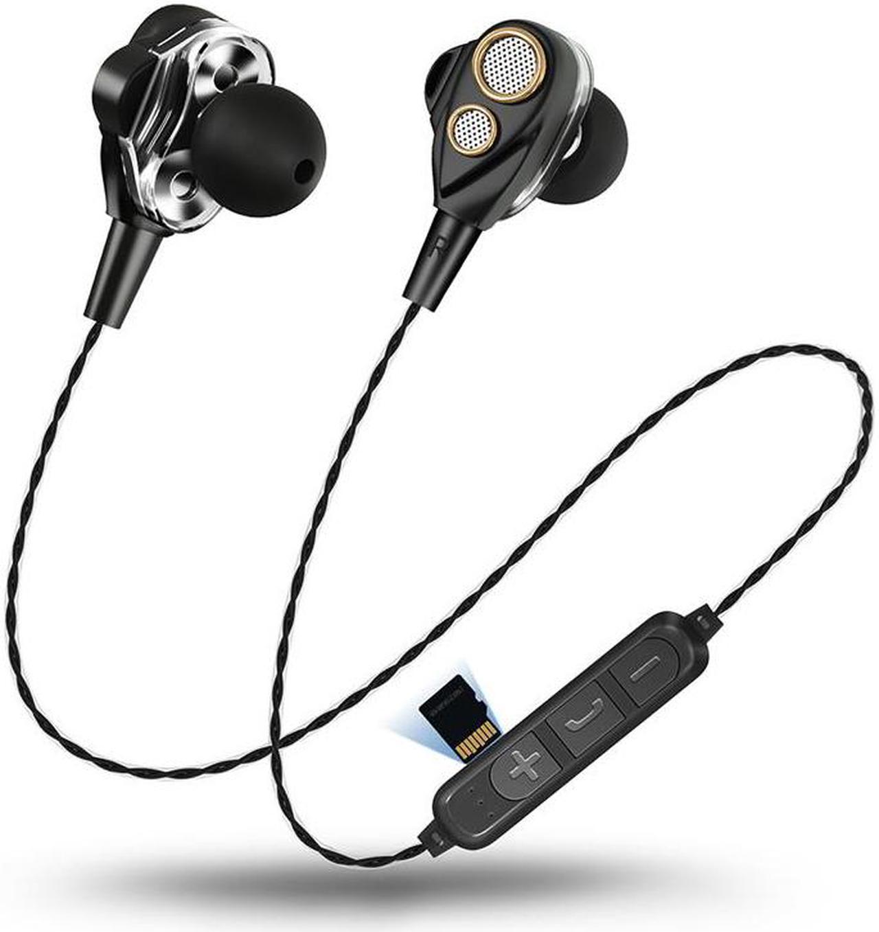 Four Speakers 6D Surround Sound  Bluetooth Earphones With TF Card Play Stereo Bass Sport Wireless Headphone For Mobile Phone