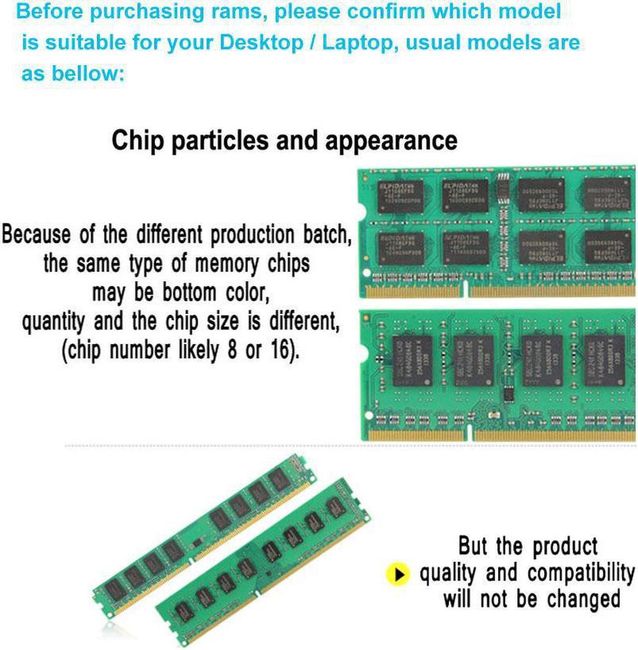 Alt view image 5 of 7 - XIEDE X095 DDR3L 1333MHz 4GB 1.35V General Full Compatibility Memory RAM Module for Laptop