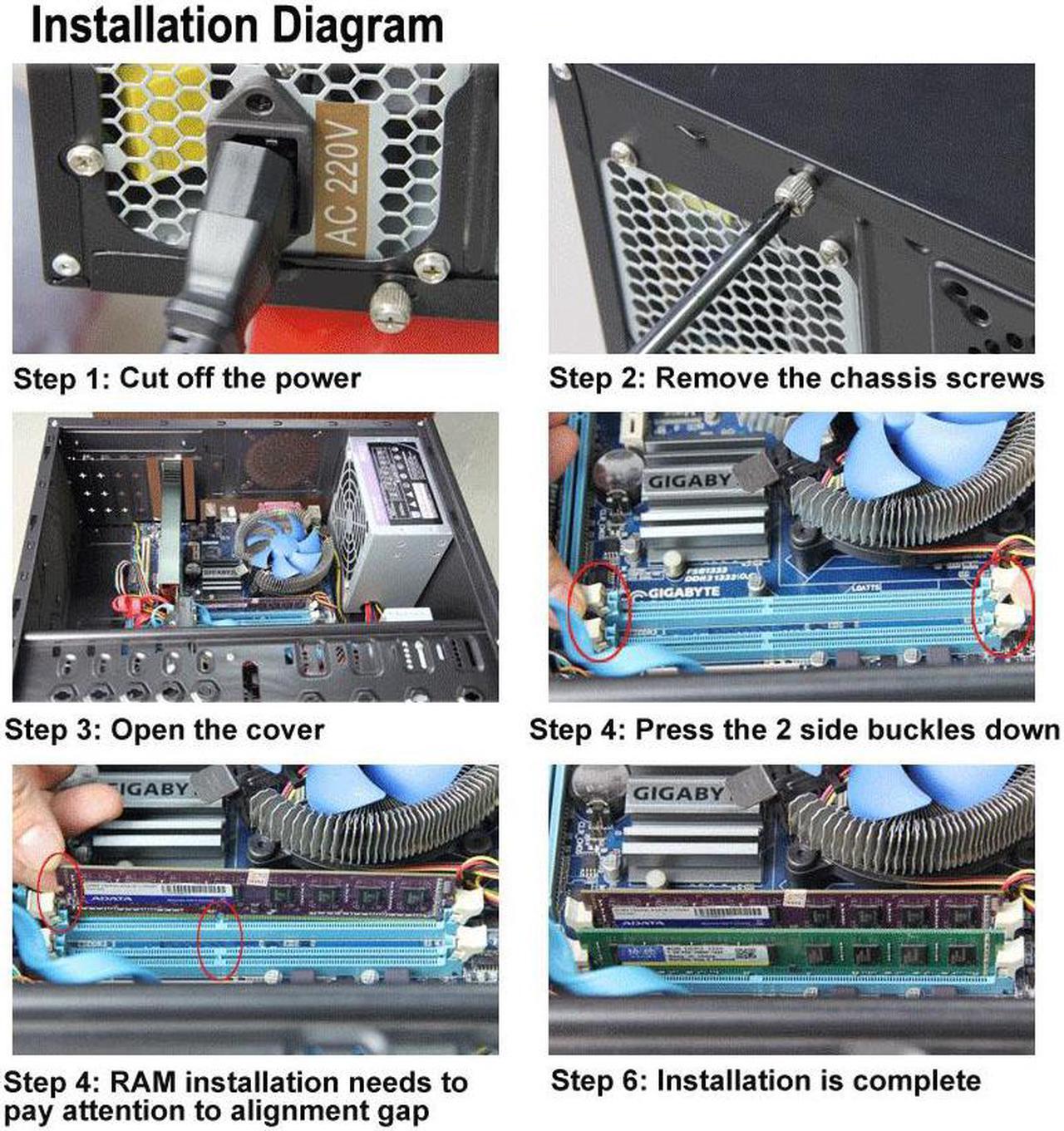 Alt view image 7 of 7 - XIEDE X021 DDR2 800MHz 4GB General AMD Special Strip Memory RAM Module for Desktop PC