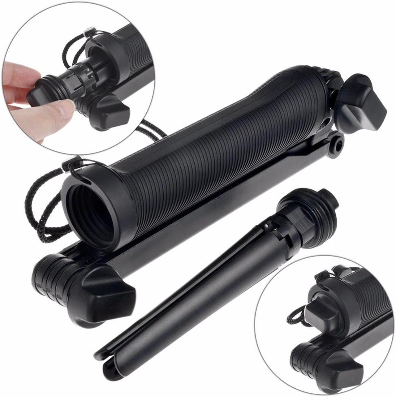 Alt view image 4 of 7 - SUNMENCO Waterproof Selfie Stick Foldable Multi-functional Telescopic Pole 3 Way Grip Monopod Extendable Arm Tripod Stand Mount with Tripod Inside for Gopro Action Camera Cellphone