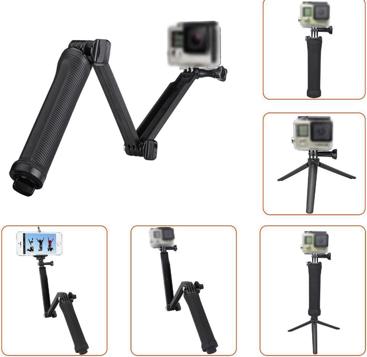Main image of SUNMENCO Waterproof Selfie Stick Foldable Multi-functional Telescopic Pole 3 Way Grip Monopod Extendable Arm Tripod Stand Mount with Tripod Inside for Gopro Action Camera Cellphone