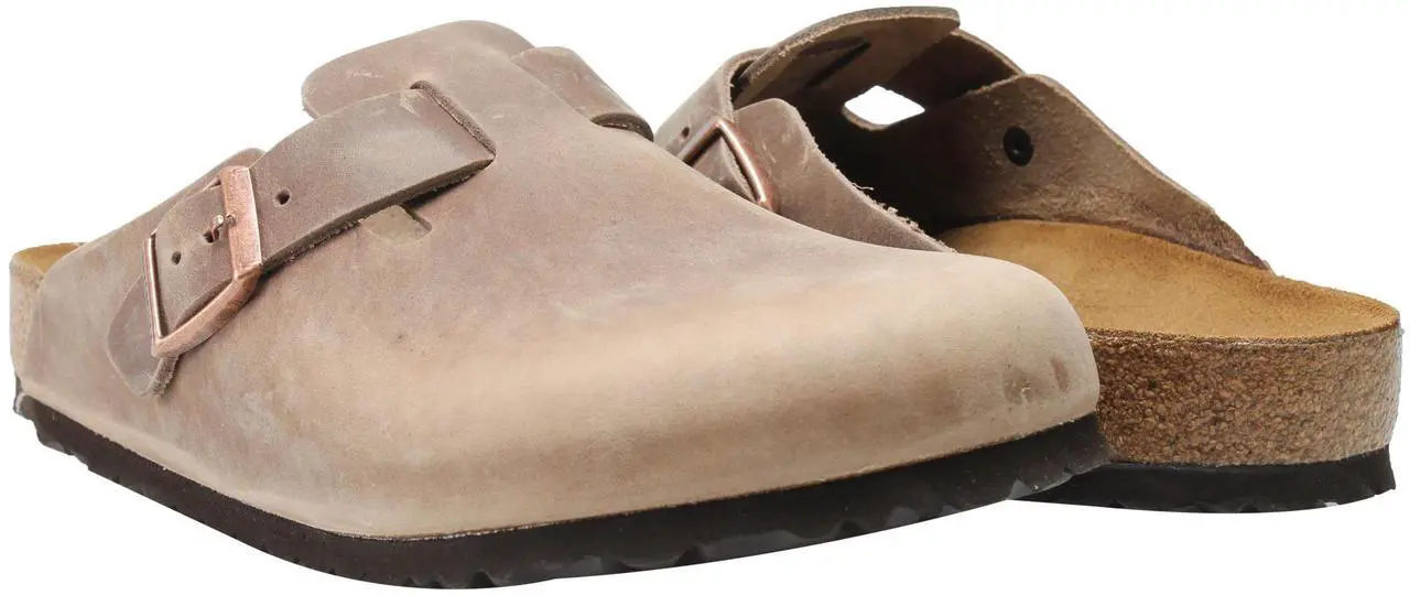 Main image of Birkenstock Boston Oiled Leather Tobacco Unisex Slip-On Clog 0960811-0960813 Size 40 EUR Regular