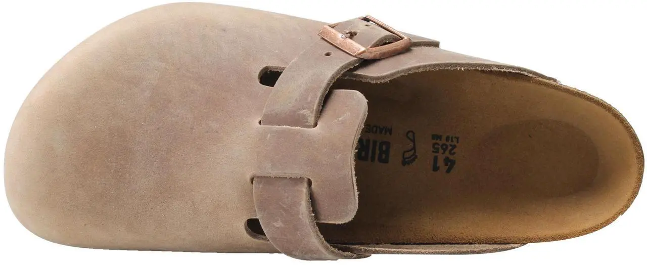 Alt view image 4 of 7 - Birkenstock Boston Oiled Leather Tobacco Unisex Slip-On Clog 0960811-0960813 Size 40 EUR Regular