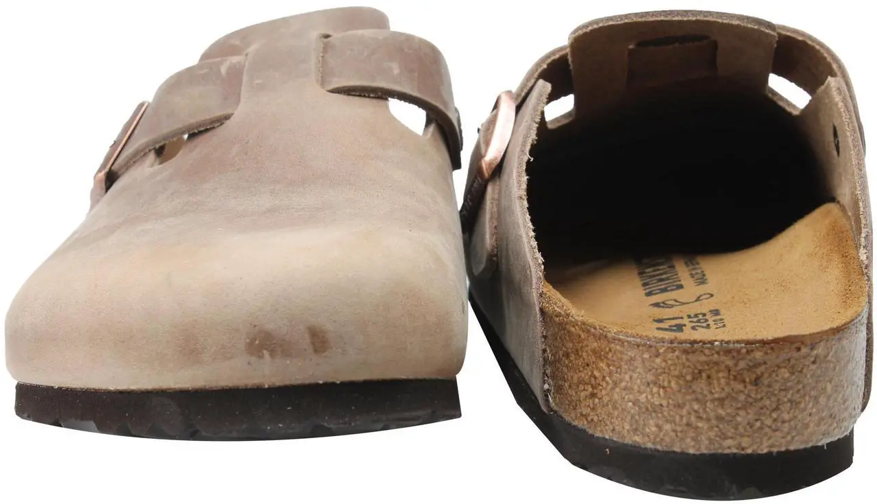 Alt view image 6 of 7 - Birkenstock Boston Oiled Leather Tobacco Unisex Slip-On Clog 0960811-0960813 Size 40 EUR Regular