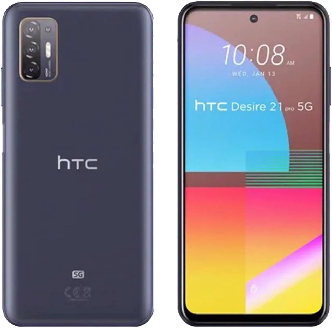 Main image of HTC Desire 21 Pro Dual-SIM 128GB ROM + 8GB RAM (GSM Only | No CDMA) Factory Unlocked 5G Smartphone (Blue) - International Version