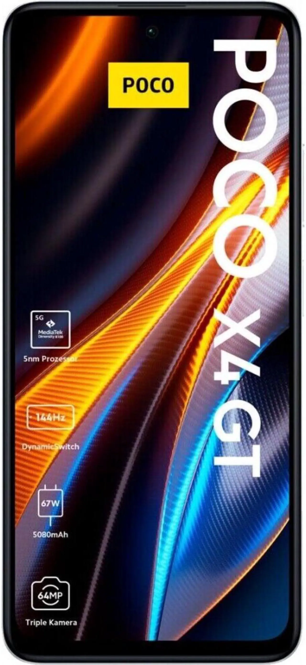 Alt view image 2 of 3 - Xiaomi Poco X4 GT Dual-SIM 256GB ROM + 8GB RAM (GSM Only | No CDMA) Factory Unlocked 5G SmartPhone (Silver) - International Version