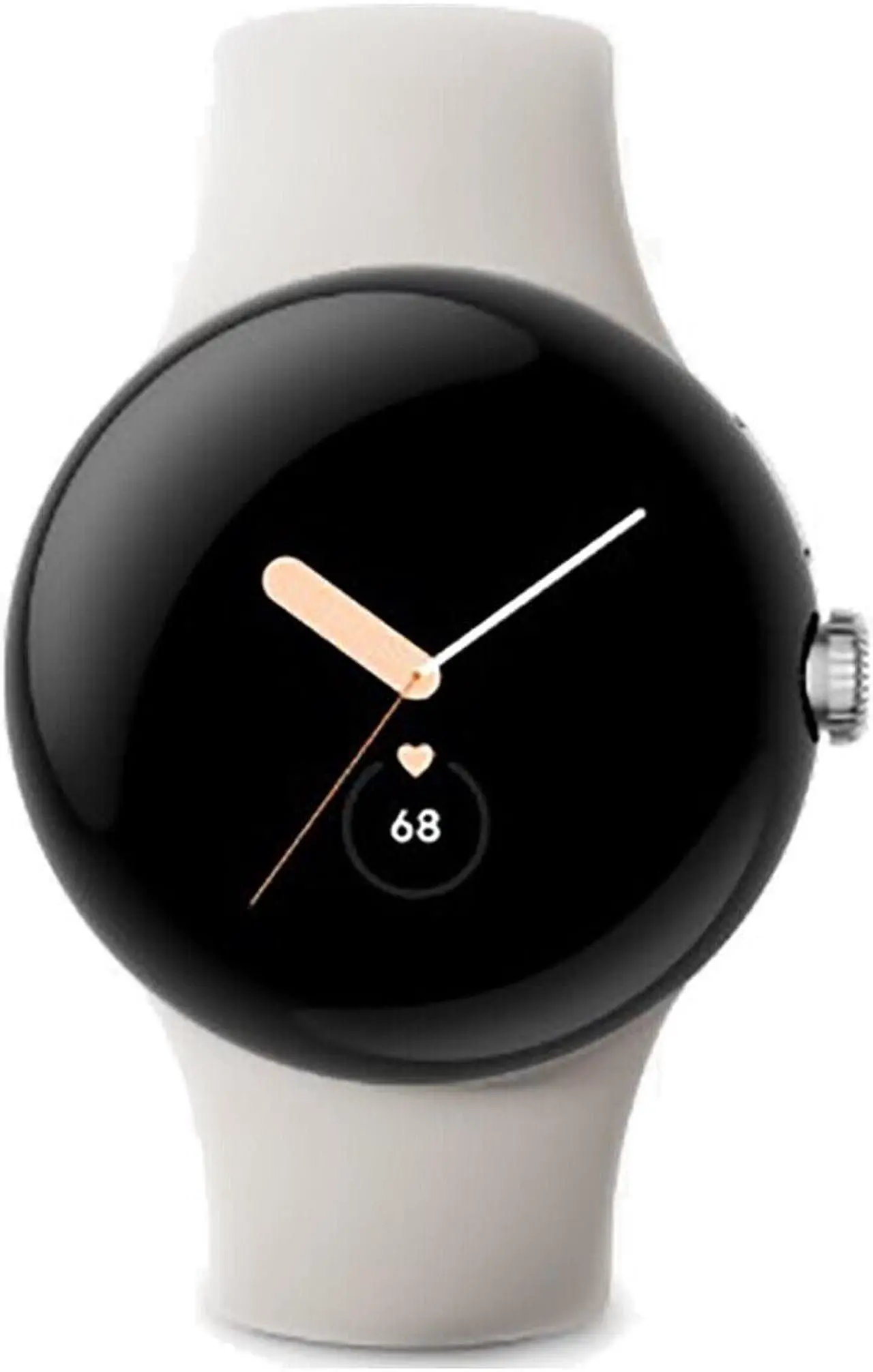 Main image of Google Pixel Watch WIFI + Bluetooth 32GB ROM + 2GB RAM Smartwatch - Polished Silver case/Chalk Active band