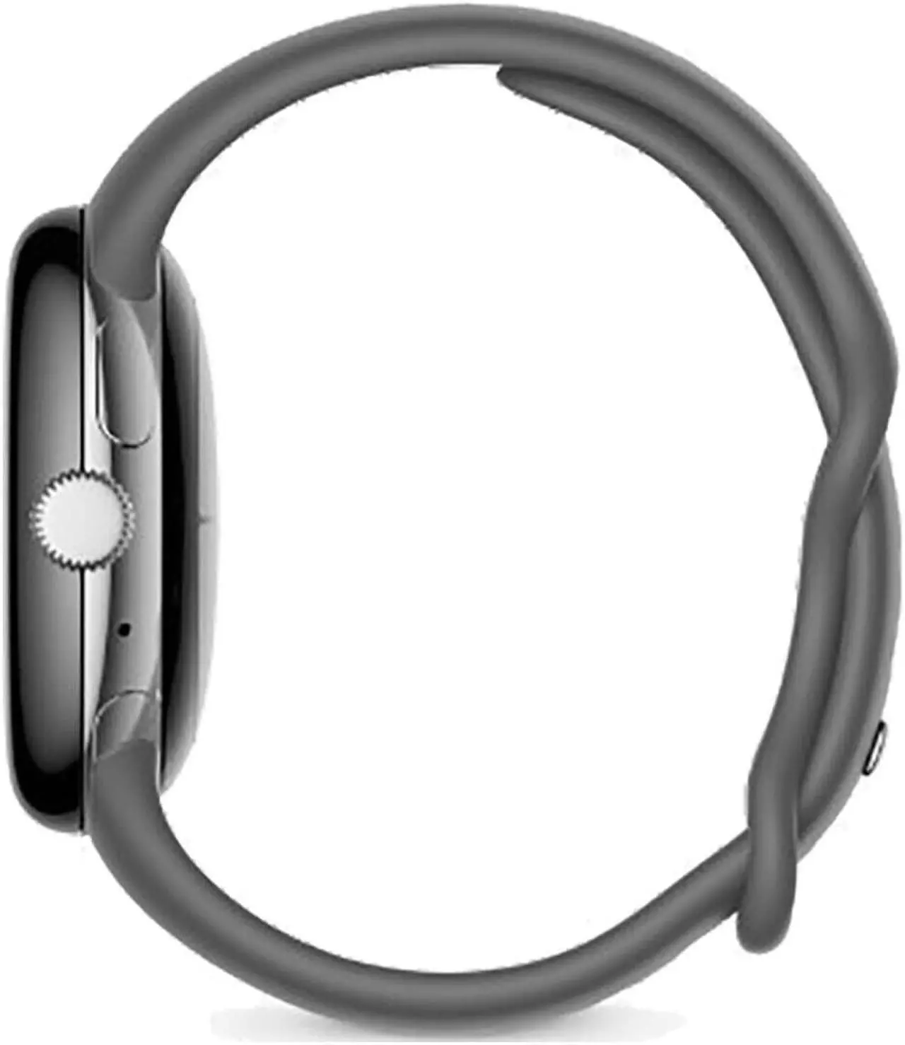Alt view image 4 of 4 - Google Pixel Watch 4G LTE + Bluetooth 32GB ROM + 2GB RAM Smartwatch - Polished Silver case/Charcoal Active band