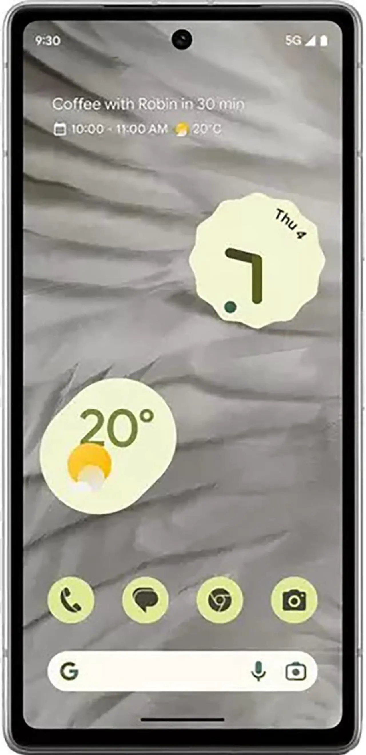 Google Pixel 7a Dual-SIM 128GB ROM + 8GB RAM (Only GSM | No CDMA) Factory Unlocked 5G Smartphone (Snow) - International Version