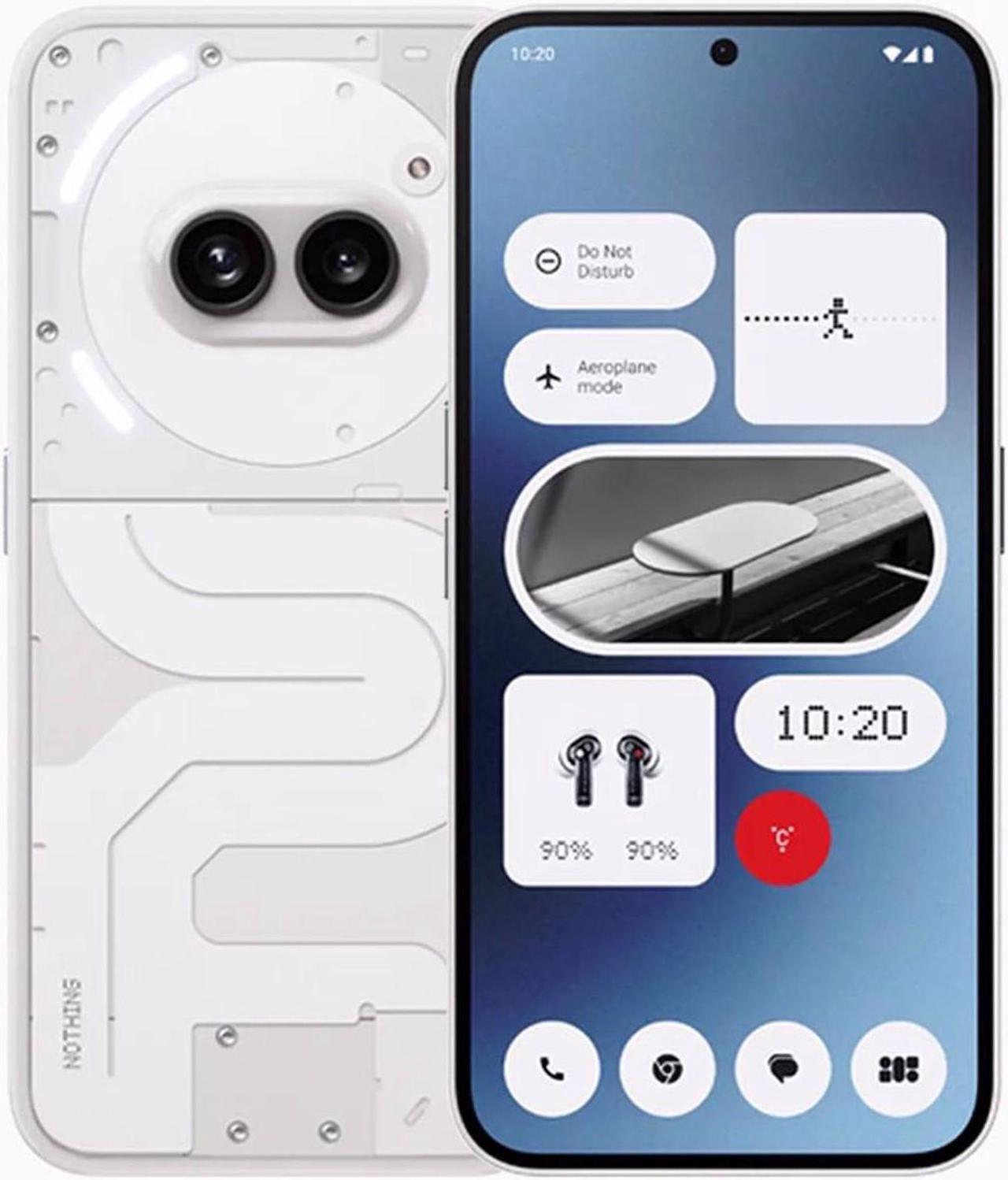 Main image of Nothing Phone (2a) DUAL SIM 128GB ROM + 8GB RAM (GSM ONLY | NO CDMA) Factory Unlocked 5G Smartphone (White) - International Version