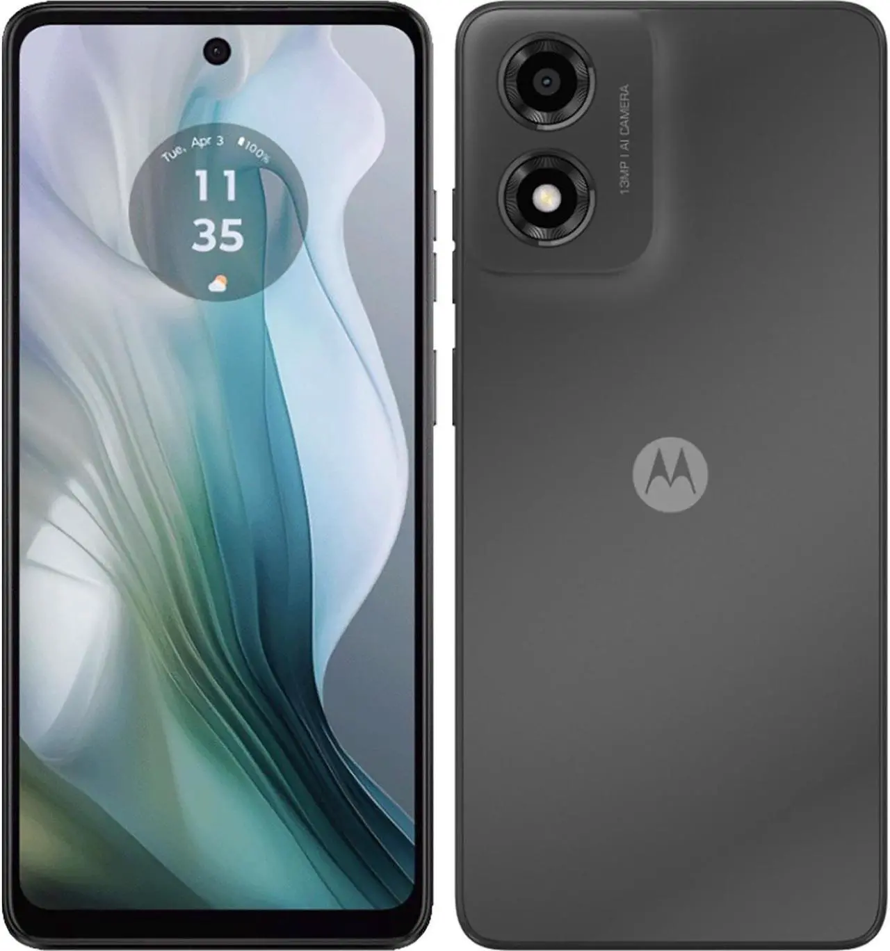 Motorola Moto E14 Dual-SIM 64GB ROM + 2GB RAM (GSM Only | No CDMA) Factory Unlocked 4G/LTE Smartphone (Graphite Gray) - International Version
