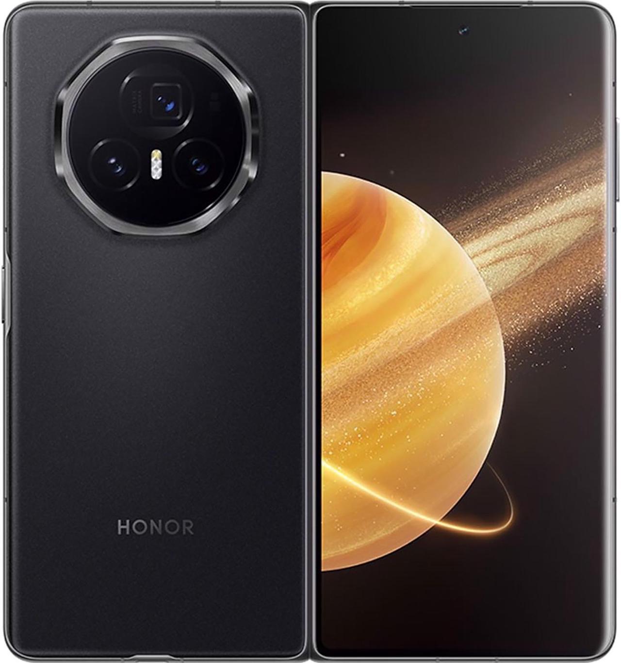 Honor Magic V3 Dual-SIM 512GB ROM + 12GB RAM (GSM | CDMA) Factory Unlocked 5G SmartPhone (Black) - International Version