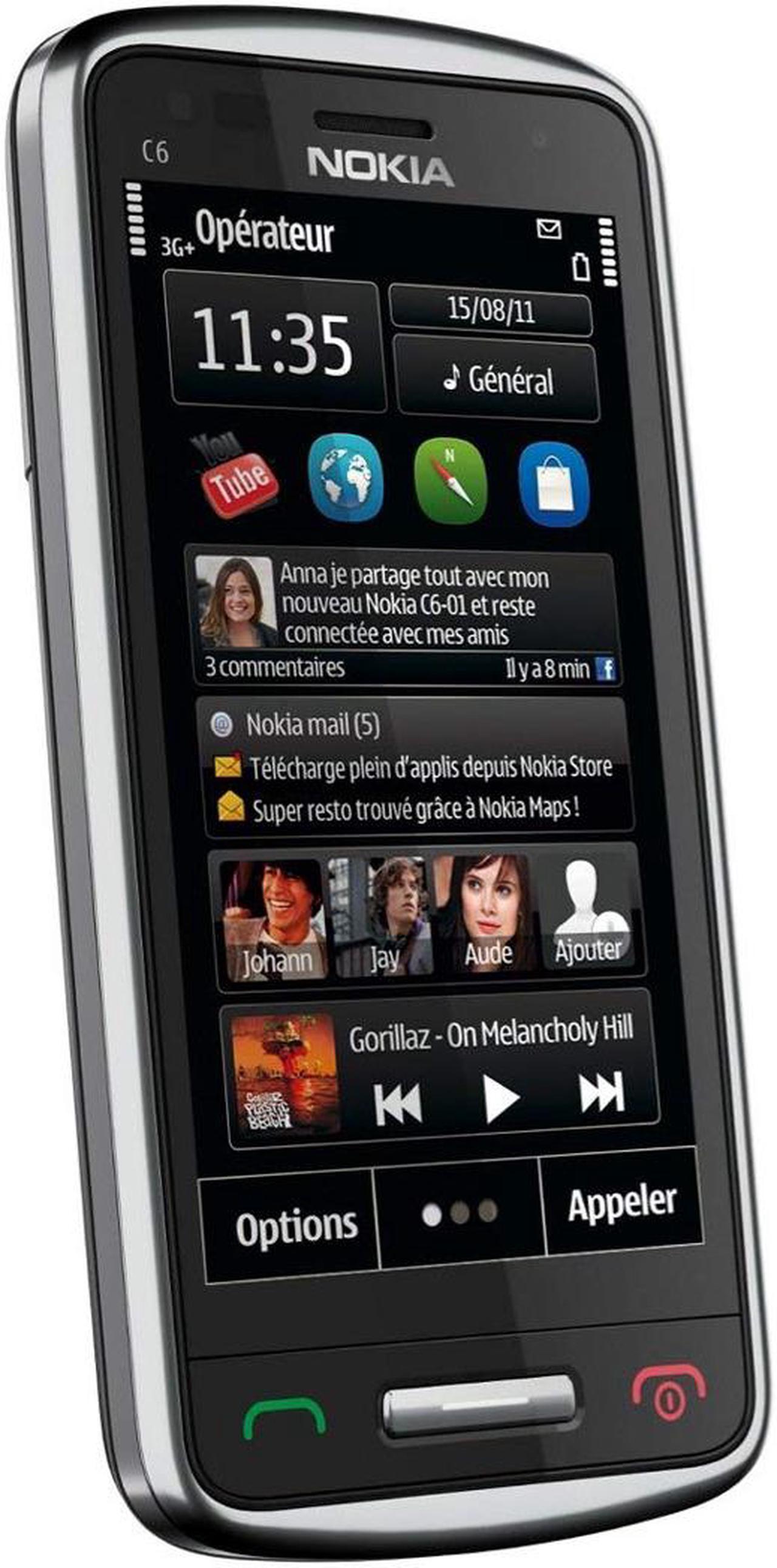 Alt view image 2 of 3 - Nokia C6-01 340MB (No CDMA, GSM only) Factory Unlocked 3G Smartphone - Silver
