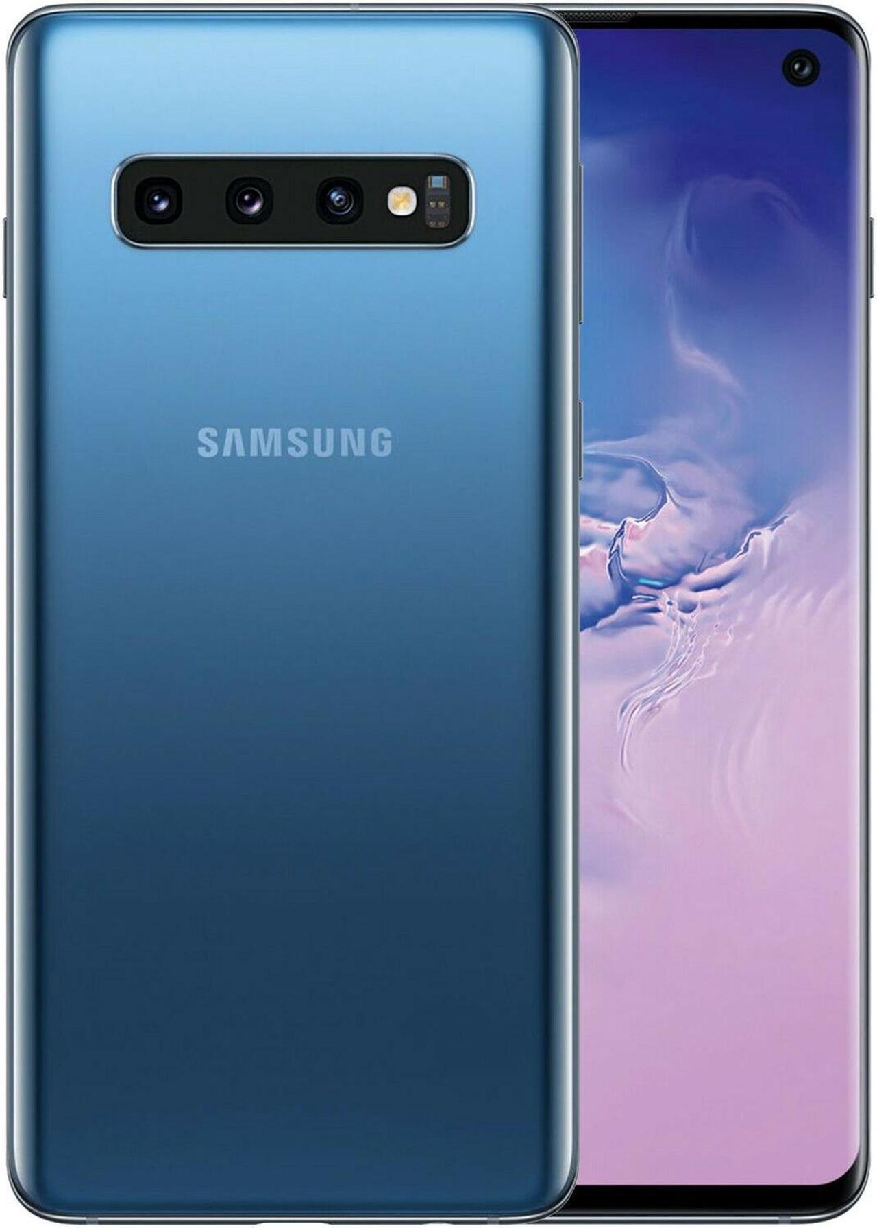 Alt view image 2 of 20 - Samsung Galaxy S10 128GB / 8GB RAM SM-G973F Hybrid/Dual-SIM (No CDMA, GSM only) Factory Unlocked 4G/LTE Smartphone - Prism Blue