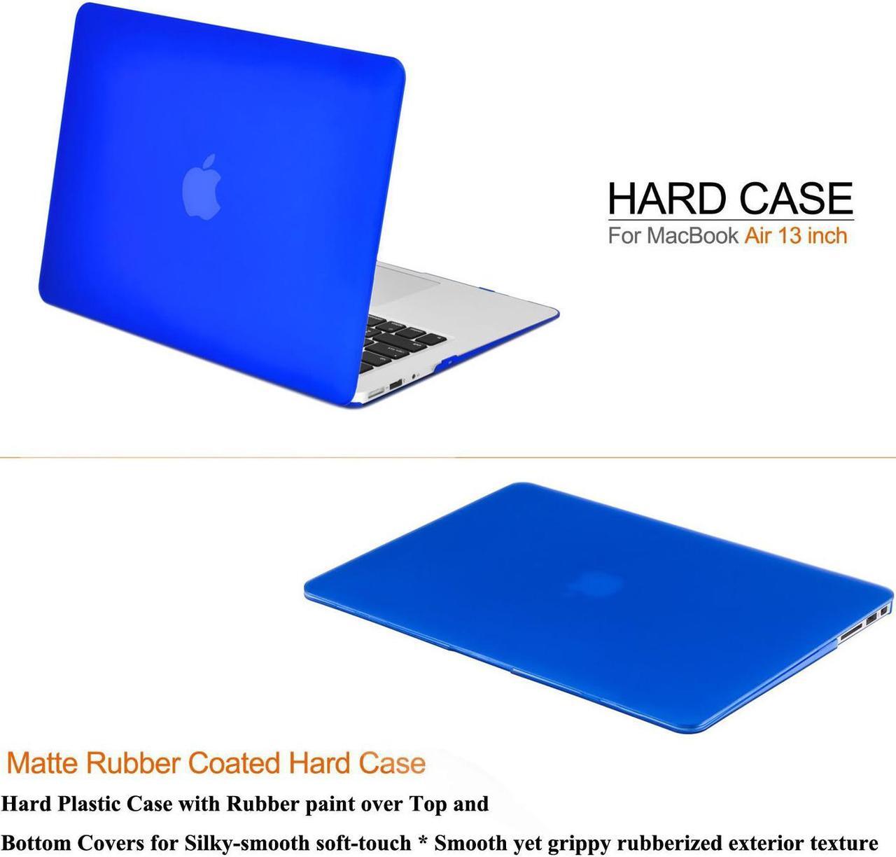 Alt view image 7 of 7 - MacBook Pro 13 Retina Case,Werleo Macbook Retina 13" Blue Soft-Skin Rubberized Hard Case with Foldable Stand & Keyboard Cover for Macbook Pro 13.3" Retina Display A1502/A1425 Shell Cover NO CD-ROM