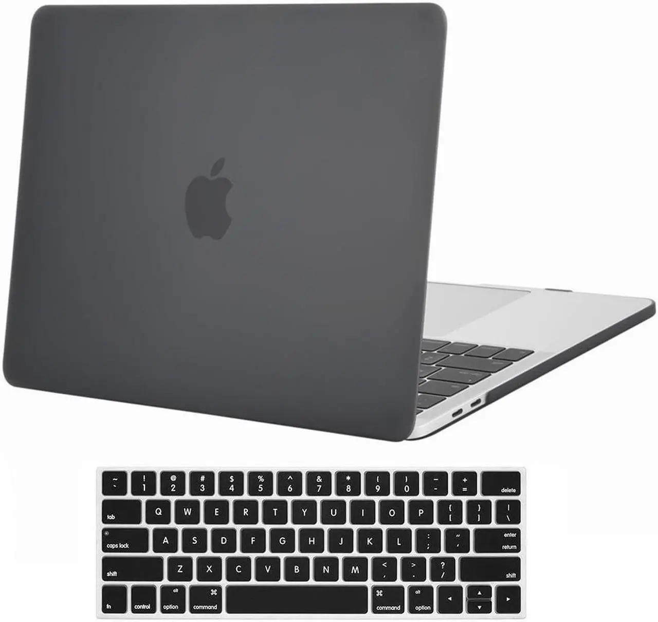 Main image of MacBook Pro 15 Case 2017 & 2016 A1707,  Rubberized Hard Case Shell Cover and Keyboard Skin For Apple Macbook Pro 15" (Newest 2017 & 2016 Release) with Touch Bar and Touch ID (Black)