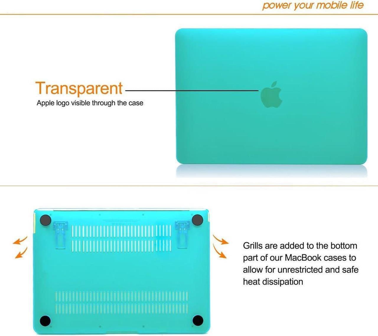 Alt view image 4 of 7 - Macbook Pro Retina 13 inch Rubberized Hard Case Cover for Macbook Pro 13 inch with Retina Display A1502 A1425 Case Shell NO CD-ROM with Foldable Stand Keyboard Cover Teal Blue