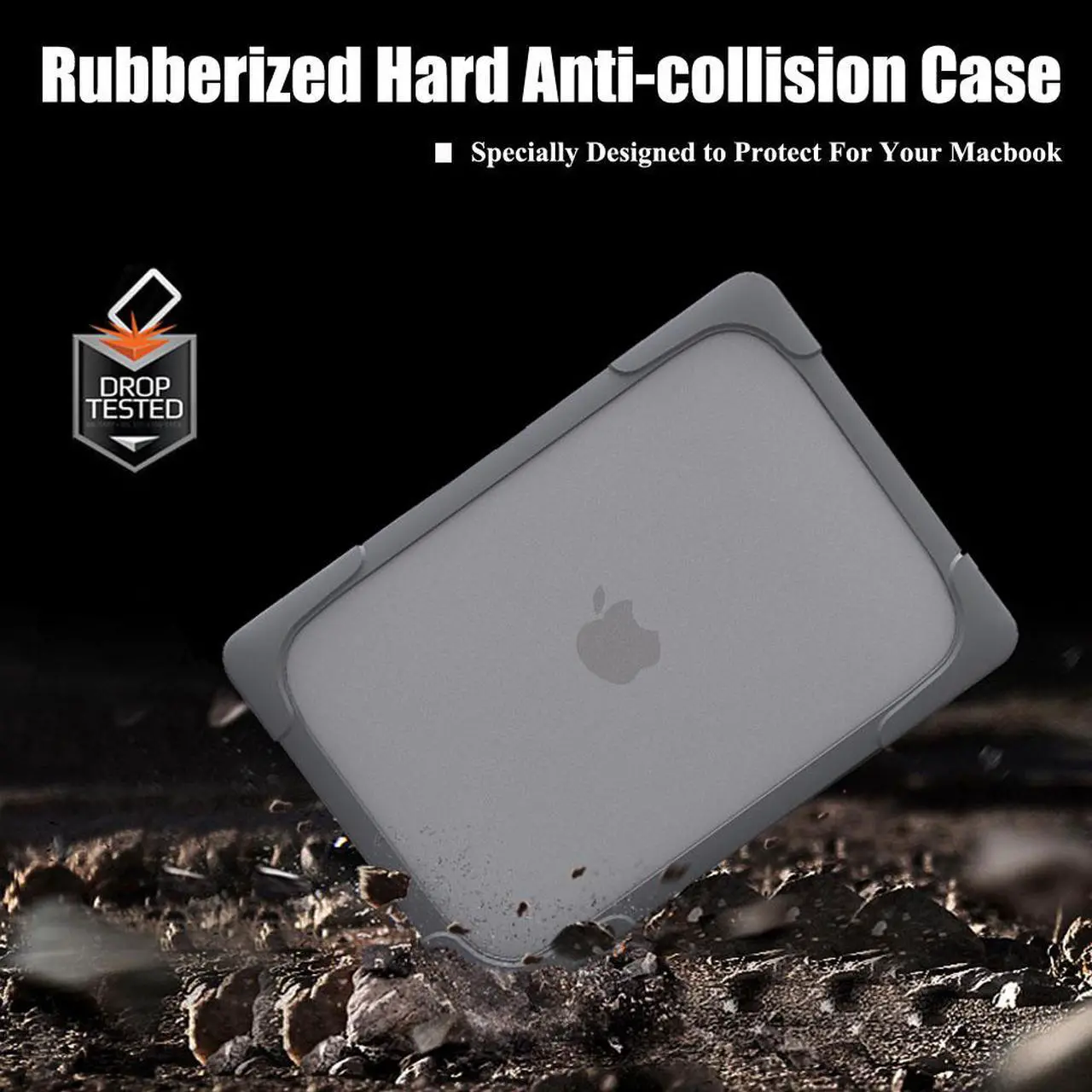 Alt view image 4 of 7 - MacBook Pro 13 Inch Case 2017 & 2016 Release A1706 A1708 Shell , Coxtech Rubberized Hard Case Cover with Kickstand Keyboard Skin For Apple Macbook Pro 13" with / without Touch Bar and Touch ID - Black