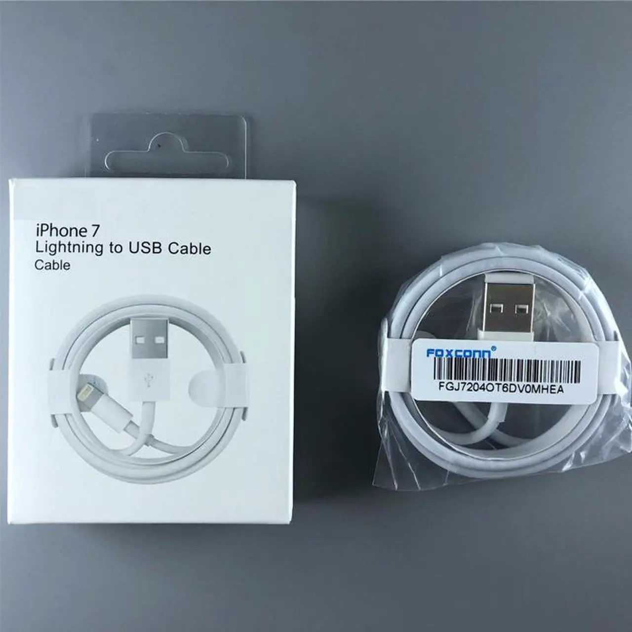 Alt view image 3 of 5 - Foxconn Original lightning USB Data Cable charge for apple iPhone 8 7 6 5 ios10