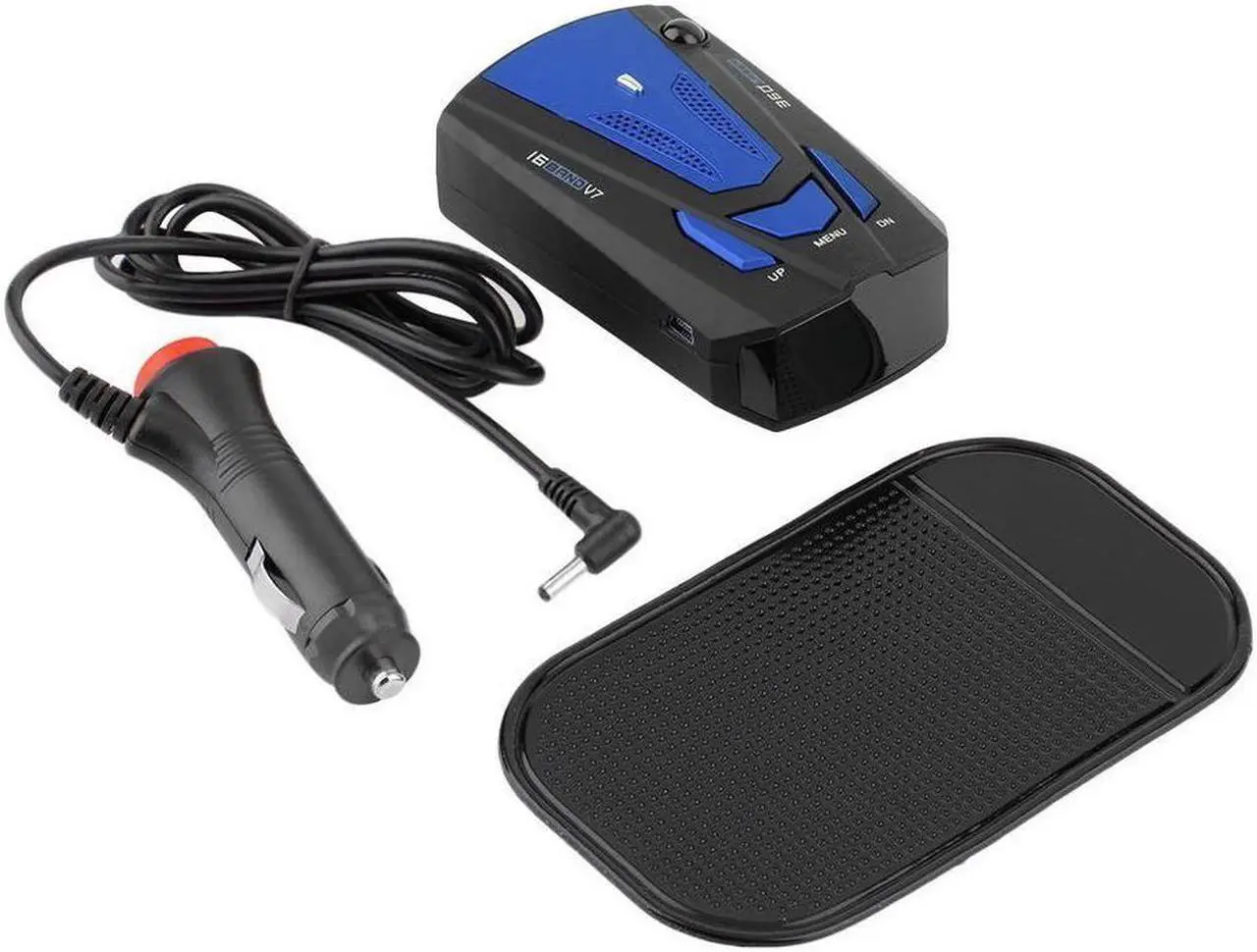 Alt view image 6 of 7 - Radar Detector, Voice Alert and Car Speed Alarm System with 360 Degree Detection, City/Highway Mode Radar Detectors for Cars (Blue)